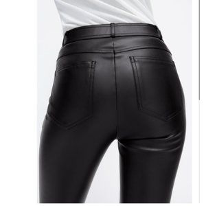 ZARA FAUX LEATHER LEGGINGS